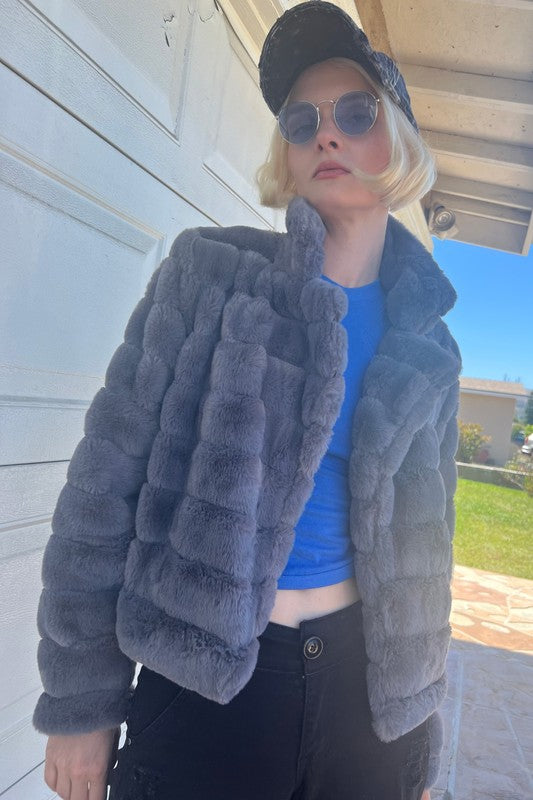 536(2S/2M/2L)-FAUX FUR JACKET