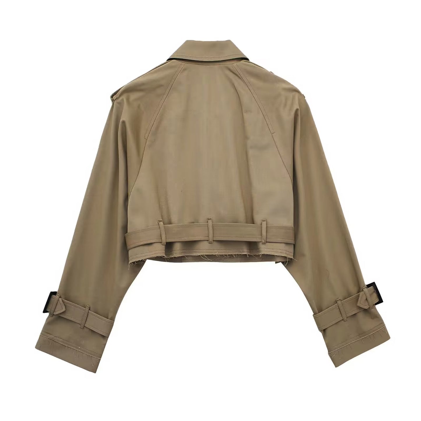 TRENCH CROPPED COAT-(PREORDER)